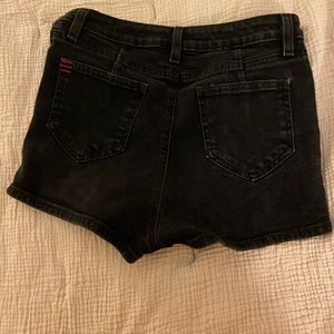 BDG high waisted black jean shorts